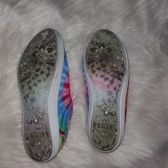 BOBS from Skechers Pink and Blue Tie-Dye Sneakers - Picture 5 of 11